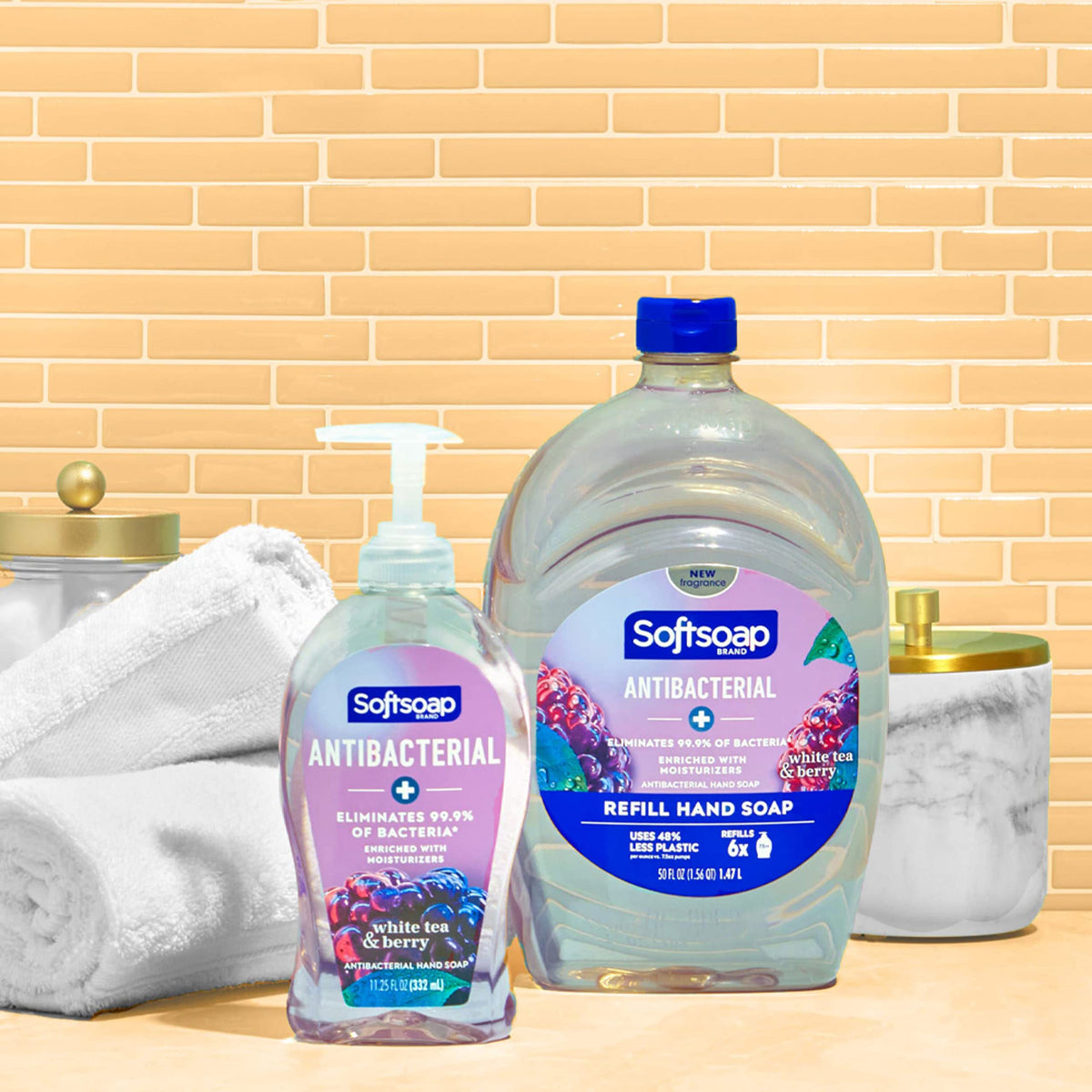 Antibacterial Liquid Hand Soap by Softsoap – 50 Fl Oz (Pack of 2), Transparente, Pack of 2, Model US05259A