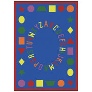 First Lessons Rug by Joy Carpets – 10'9" x 13'2" (Rectangular), Nylon, Blue, Model 1443G-01