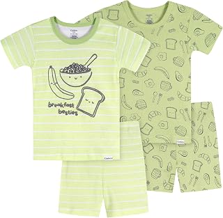 Gerber Baby Unisex-baby Toddler Snug Fit 4-piece Pajama Set