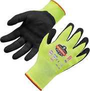 Ergodyne ProFlex 7021 Hi-Vis Cut Resistant Work Gloves, ANSI A2, WSX Nitrile Coated Palms for Optimal Grip with Wet/Oily Surfaces, 18g, Touchscreen Capable, 12-Pack
