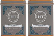 Harney & Sons English Breakfast Tea, Caffeinated, 20ct sachet tin, HT Tea Blends (Pack of 2)