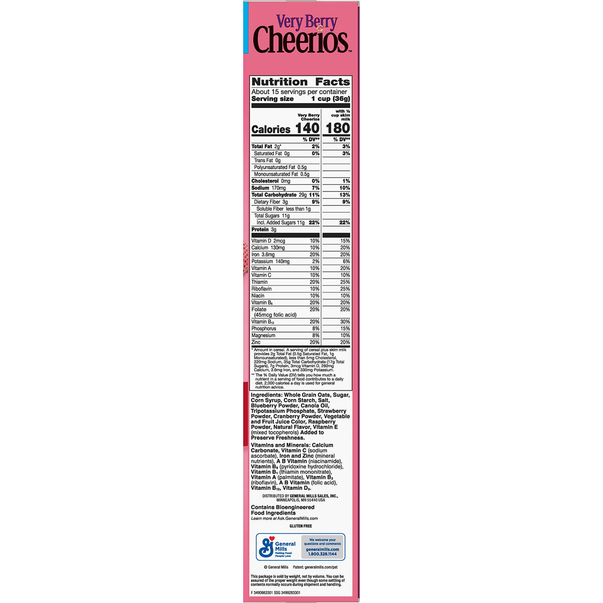 Cheerios Berry / 19.5 Ounce (Pack of 1) / 1 Breakfast Foods