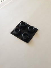 Rancilio Silvia Espresso Machine Replacement Feet (4 Count, Black Rubber)