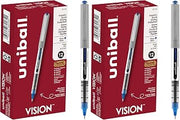Uni-Ball uniball Vision Rollerball Pens with 0.7mm Fine Point,Blue,(Pack of 24)