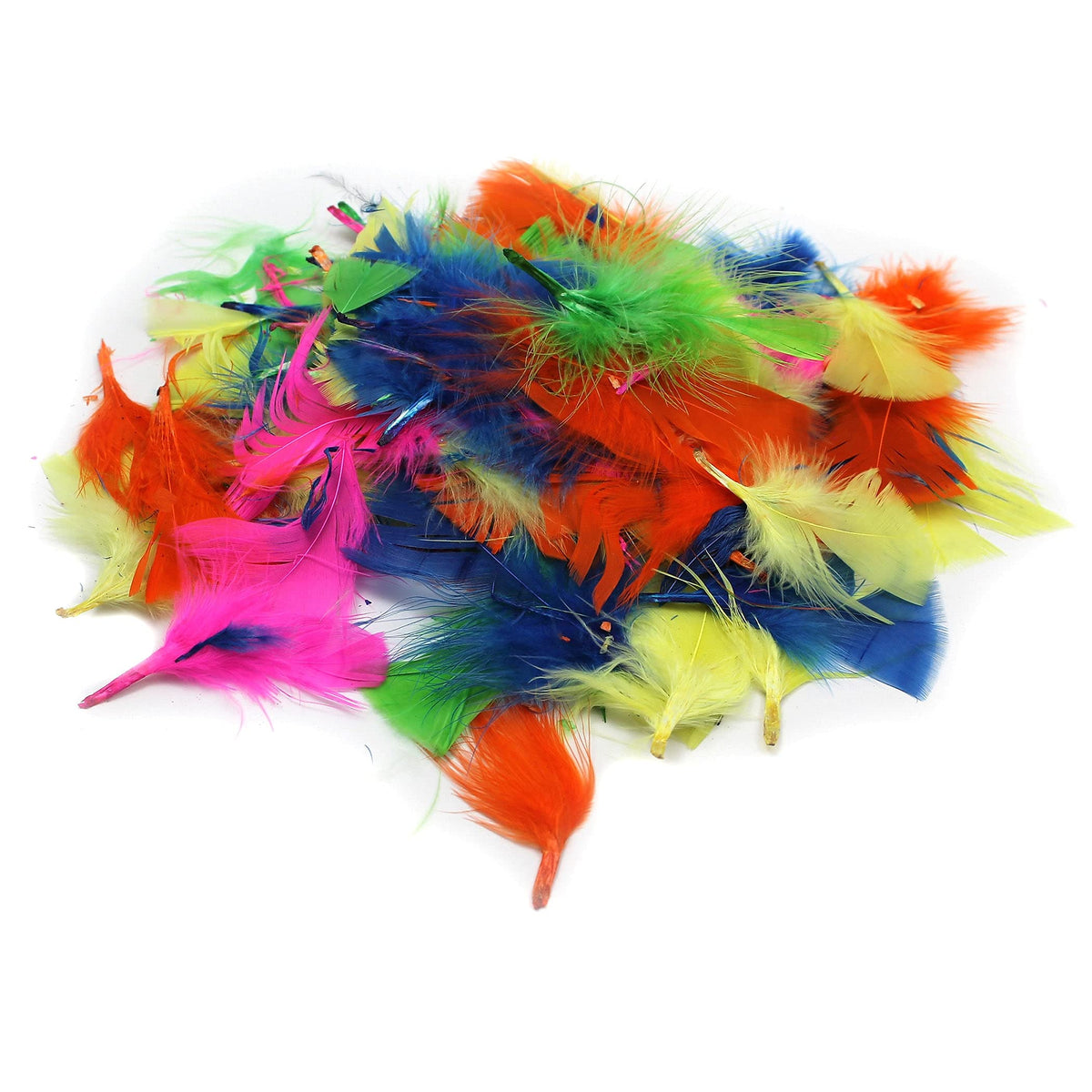 Creative Arts™ Turkey Feathers by Charles Leonard – Small, Turkey Feather, Assorted Hot Colors, Pack of 12, Model CHL63030-12
