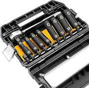 DEWALT Impact Socket Set 1/2 Drive, 10 Piece 1/4" to 1/2" Impact Socket Adapter Set (DW22812)