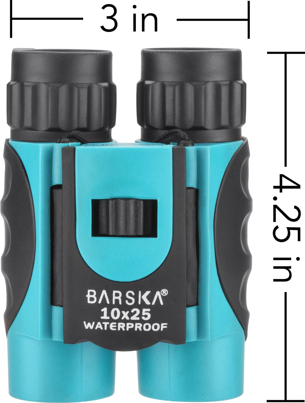 10x25mm Blue Waterproof Compact by Barska – One Size, Rubber, Blue, Model AB12727