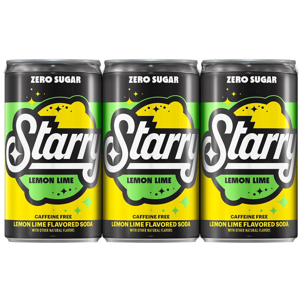 Lemon Lime Soda Pop by Starry – 7.5 Ounce (Pack of 6)