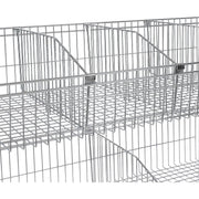 Wire Basket Shelf by Global Industrial – 18"L x 48"W x 10"H, 300.0 pounds, Alloy Steel, Chrome, Model WB1848C