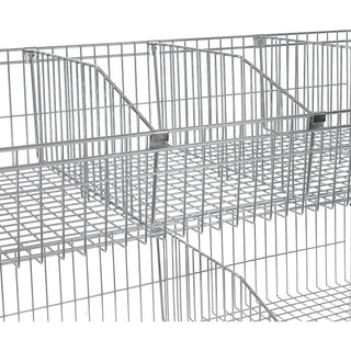 Wire Basket Shelf by Global Industrial – 18"L x 48"W x 10"H, 300.0 pounds, Alloy Steel, Chrome, Model WB1848C