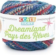 Lion Brand Yarn Cover Story Dreamland, Blanket Yarn, Lakeside, 1 Pack