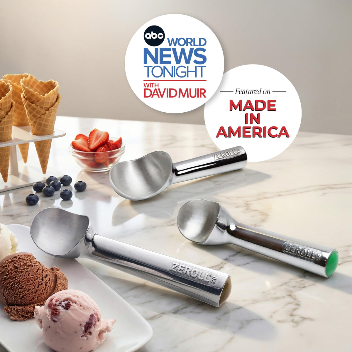Zeroll Silver / 2.5 ounce / 2.5 ounces Ice Cream Scoops