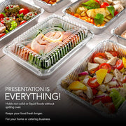 Stock Your Home 2 lb / 50 Pack / Silver Disposable Cookware