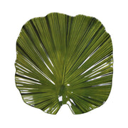 Medium Palm Leaf Plate by Elite Global Solutions – 11", Melamine, Design Green, Pack of 6, Model D1110PL-DG