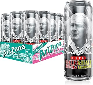 AriZona Arnold Palmer Half and Half - Big Can, 22 Fl Oz (12 Pack)