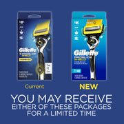 Gillette 1 Count (Pack of 2) / Handle + 1 Refill / Black Cartridge Razors