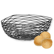 Tablecraft 10 inches x 10 inches x 4 inches / Black / Modern Display Baskets