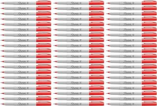 Sharpie Permanent Marker, Ultra Fine Point, Red Ink, 36-Count