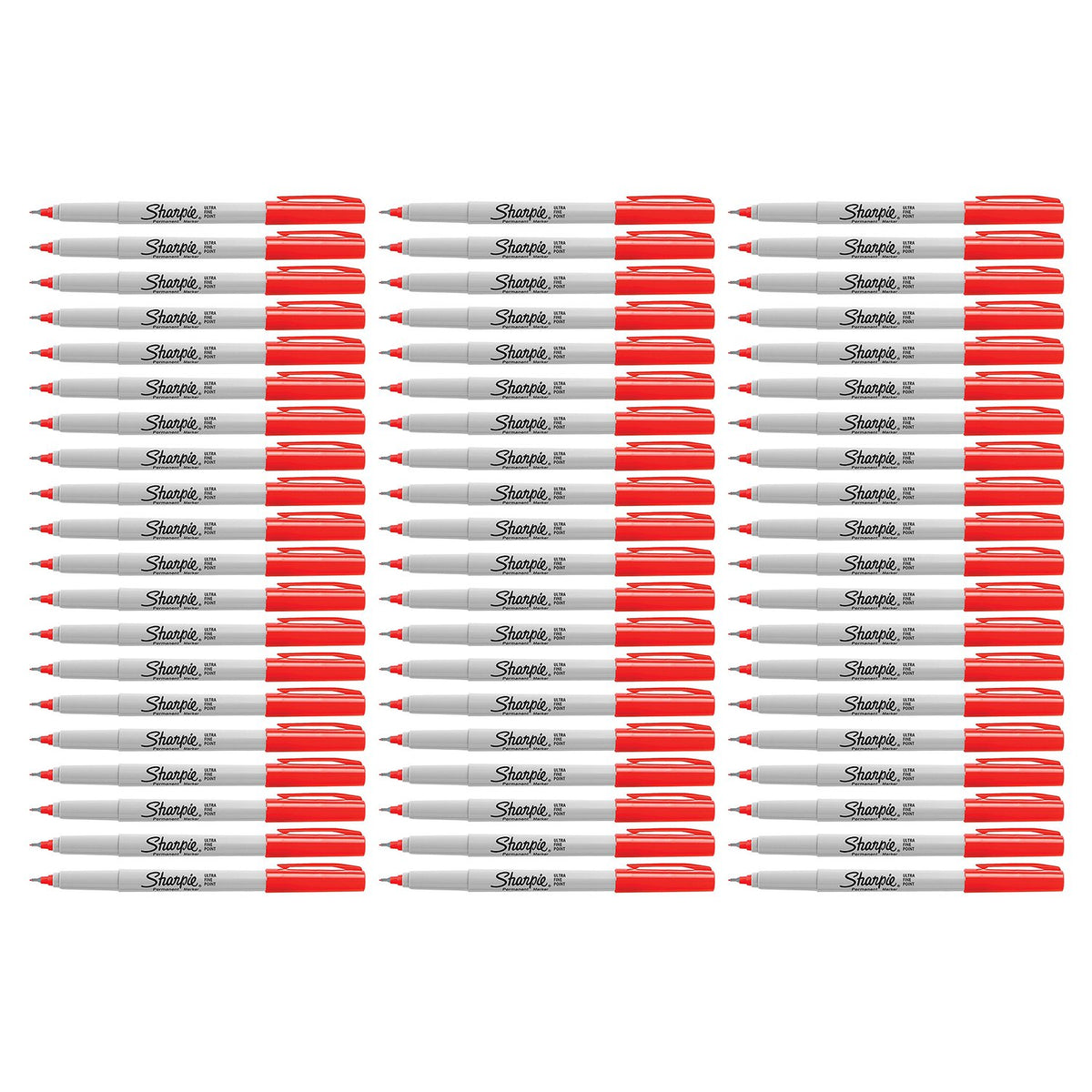 Permanent Marker by Sharpie – 3 Count (Pack of 12), Plastic, Red, Pack of 12, Model SAN37002-LW0101918V1-3PACK