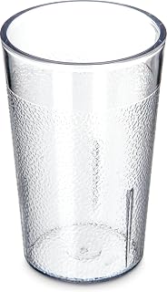 Carlisle FoodService Products CFS 55018107 Stackable ShatterResistant Plastic Tumbler, 5 oz., Clear (Pack of 6)