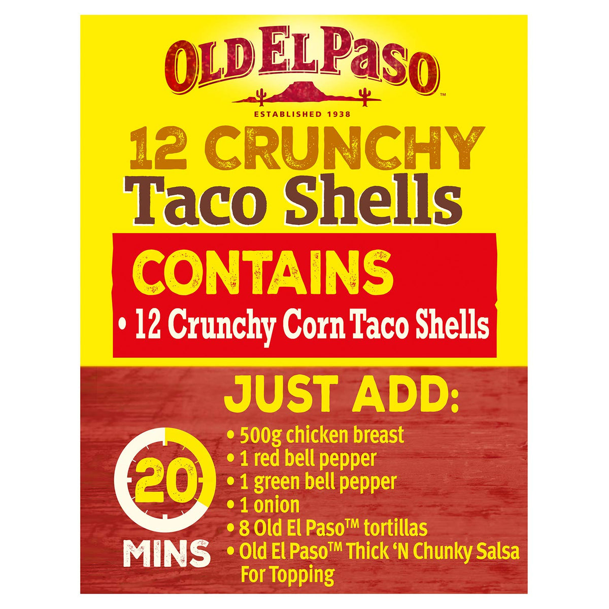 Taco Shells 156g by Old El Paso – 5.5 Ounce, Model 7004140004