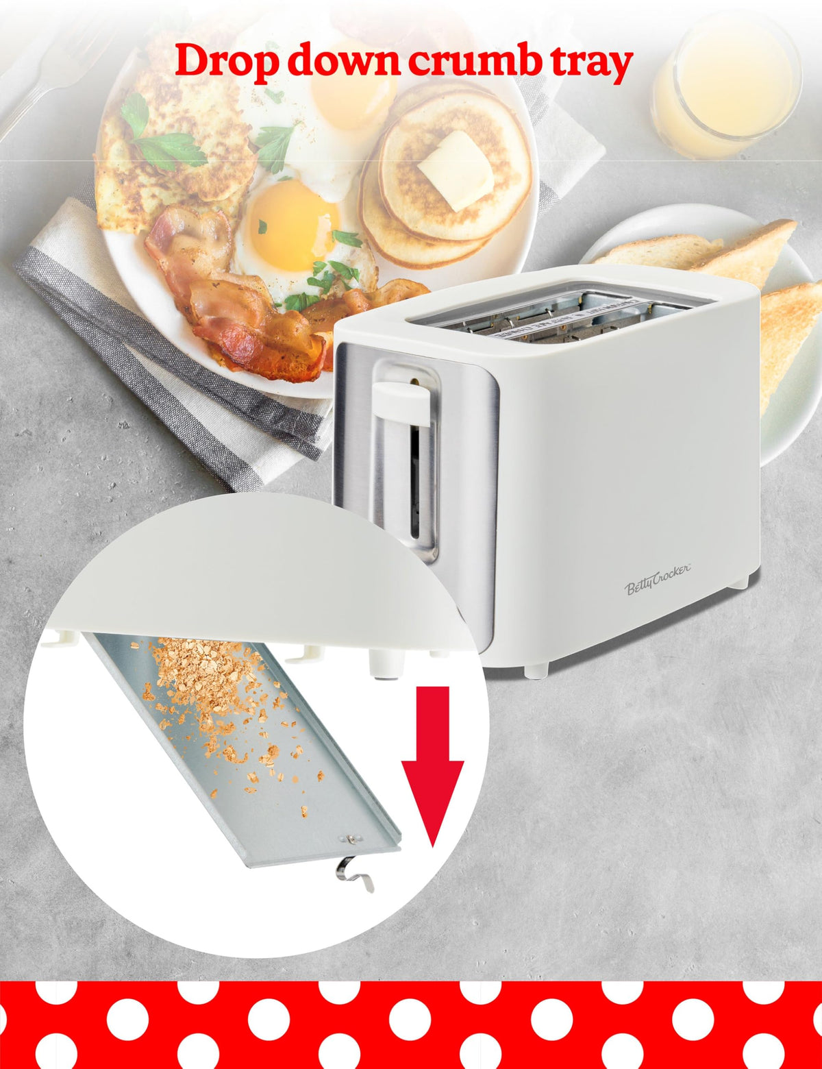 Betty Crocker White / 2-Slice / 1 Toasters