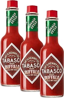 TABASCO Brand, Hot Pepper Sauce, Buffalo Wing Style, 5oz Bottle (Pack of 3)