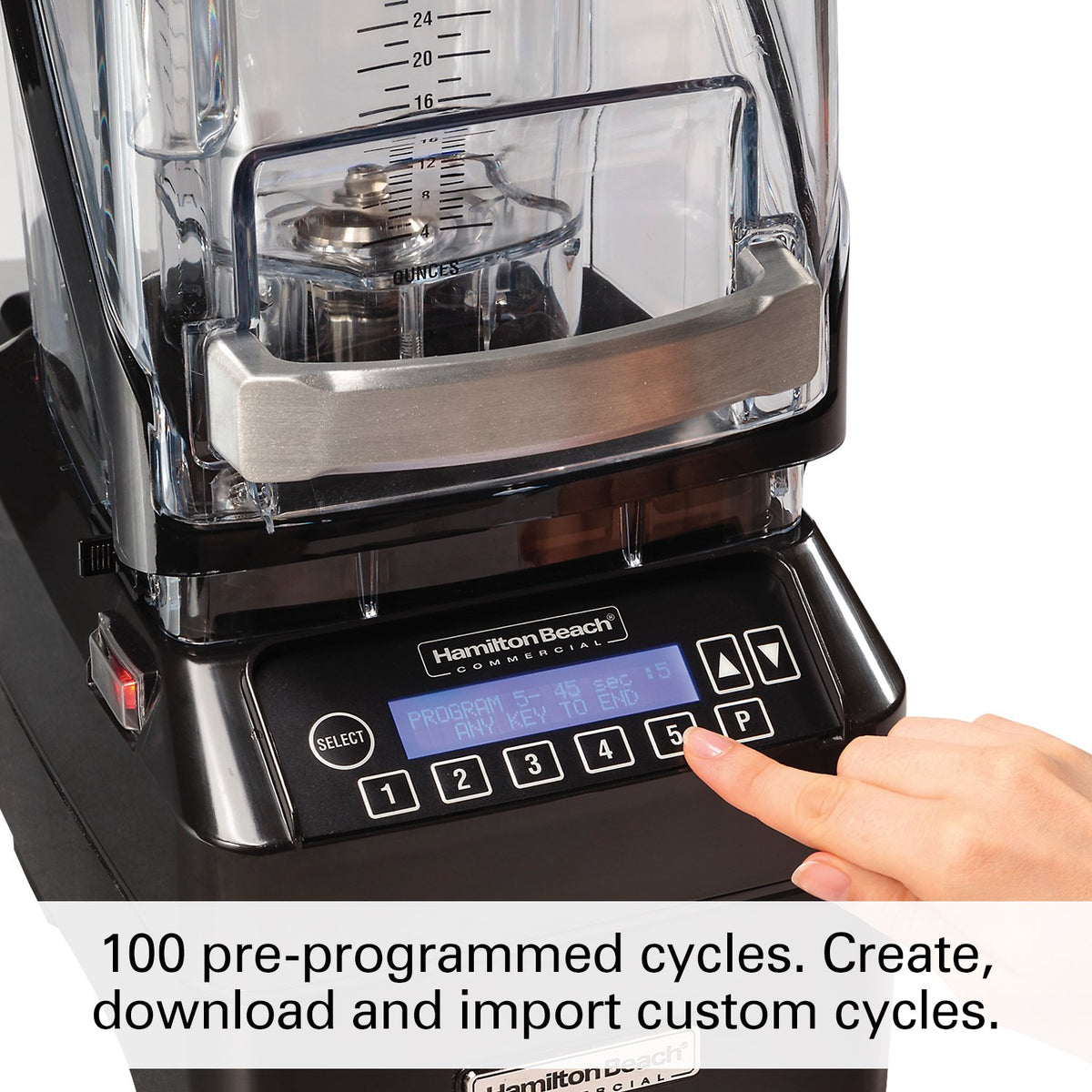 Hamilton Beach Commercial 64 Ounce / 2 Liter / HBH755 / black Countertop Blenders