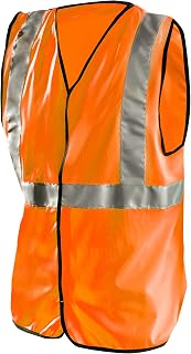OccuNomix LUX-SSG-OXL Class 2 High Visibility Solid Standard Vest, X-Large, Orange
