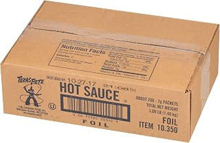 Texas Pete Hot Sauce, 0.25 ounce -- 200 per case.