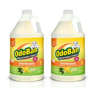 Disinfectant Concentrate and Odor Eliminator by OdoBan – 128 Fl Oz (Pack of 2), Plastic, Clear, Pack of 2, Model 911661