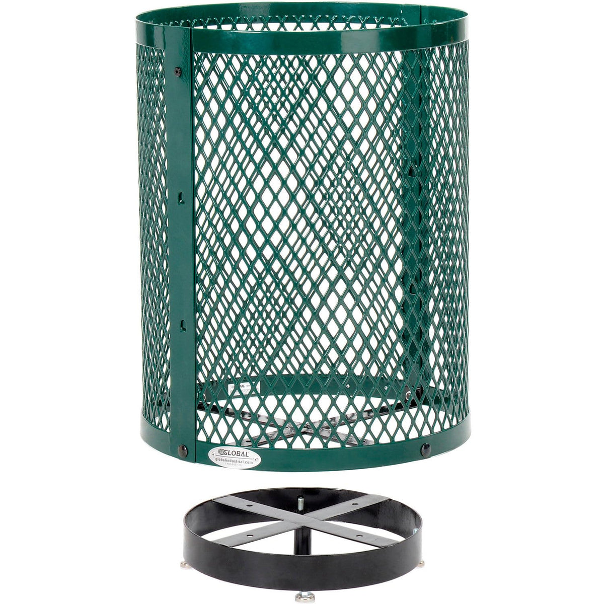 Global Industrial Green / 36 Gallon / Industrial Trash, Recycling & Compost
