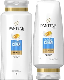 Pantene Shampoo and Sulfate Free Conditioner Kit, Pro-V Classic Clean, 49.4 fl oz