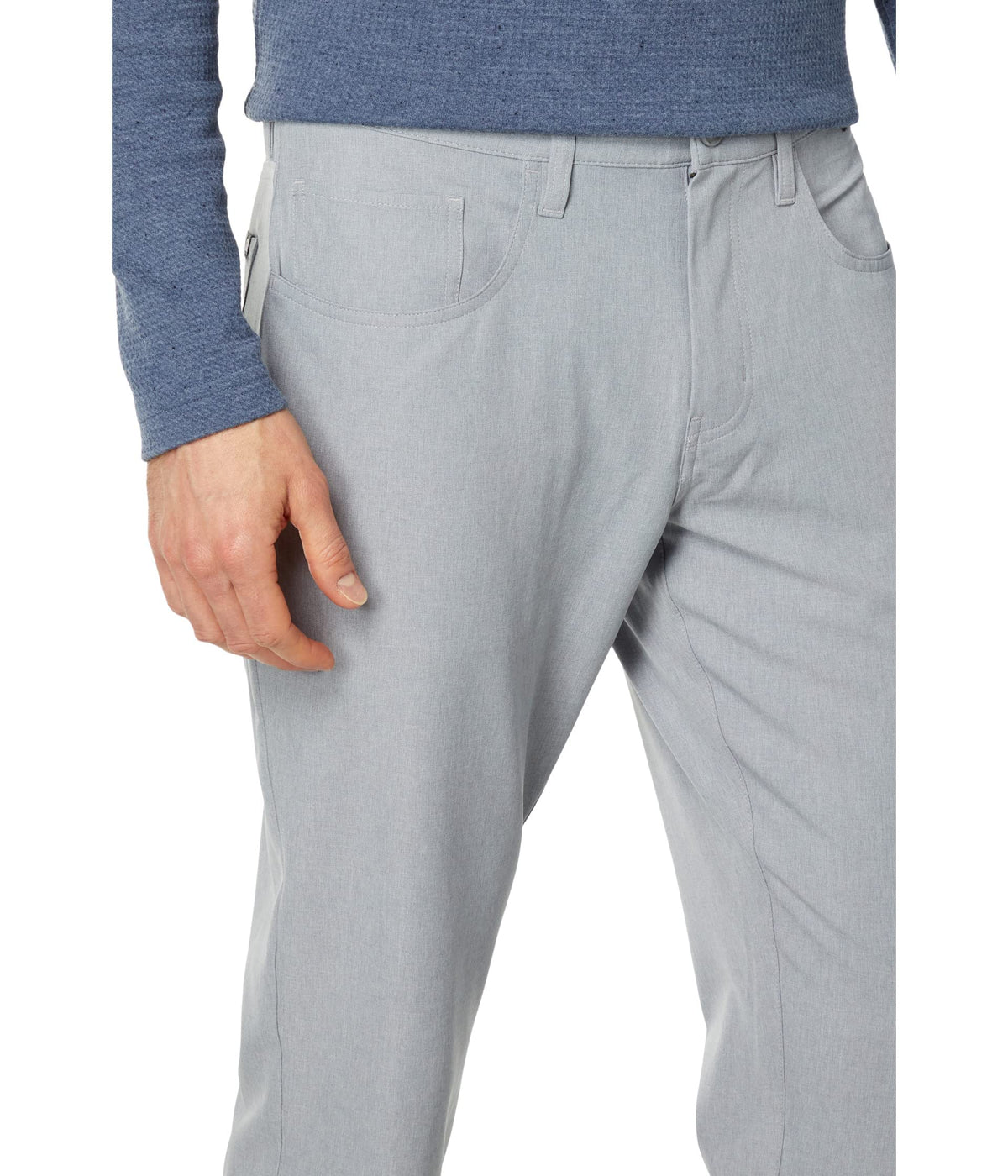 Open to Close Pants Heather Sleet by TravisMathew – 38 Big, Polyester, Heather Sleet, Model 1MT435-021