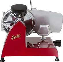 Berkel Red Line 250 Electric Slicer, 10in Blade, Sharpener, Red