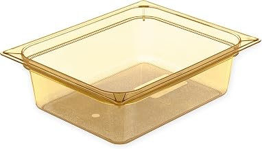 High Heat Food Pan by Carlisle FoodService Products – 1 Count (Pack of 1), 5.5 quarts, Plastic, Amber, Model 10421B13