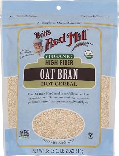 Bob's Red Mill Organic Oat Bran, 18oz (Pack of 1) - Organic, Non GMO, Vegan, Kosher