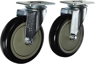 Winco Universal Plate Caster Set, 2.38-Inch by 3-5/8-Inch
