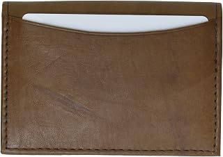 MARSHAL Genuine Lambskin Soft Leather Credit Card Holder with Id Window