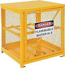 Global Industrial Horizontal Cylinder Storage Cabinet, Single Door, Yellow