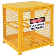 Horizontal Cylinder Storage Cabinet by Global Industrial – 30"L x 31"W x 35"H, Alloy Steel, Yellow, Model 5CHLO