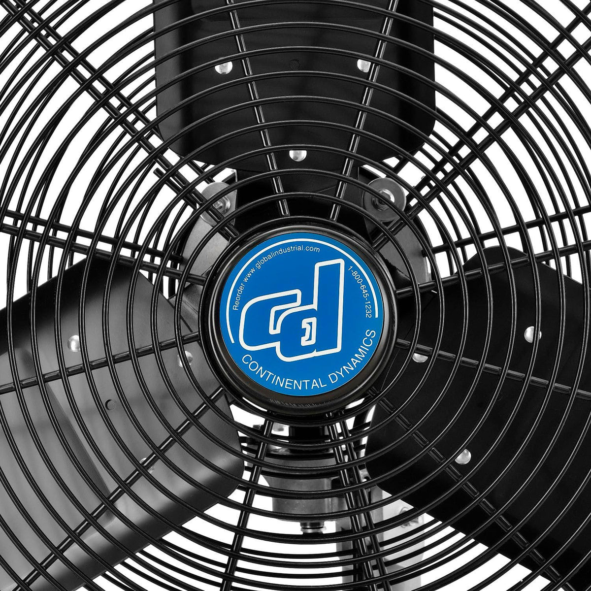 CD Premium 30" Oscillating Wall Mount Fan by Continental Dynamics – 49"L x 34"W x 8"H, Alloy Steel, Black, Model SFWE1-750YW-D2