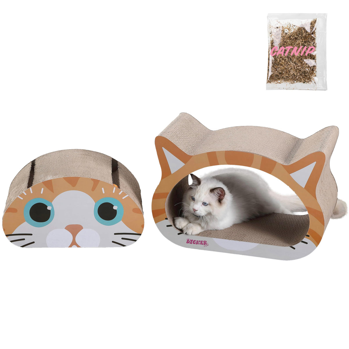 THE LICKER STORE Orange/Blue / 19" / Modern Scratching Pads