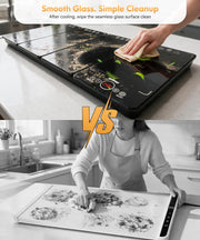 Beday Modular Warming Tray, 4 Zones, Expandable Black