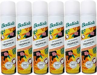 Batiste Dry Shampoo, Tropical, Exotic Coconut Scent, 4.23 oz (Pack of 6)