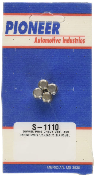 S-1110 Dowel Pin Kit for Small Block Chevy by PIONEER – 138.91mm x 73.66mm, steel, Silver, Model S1110