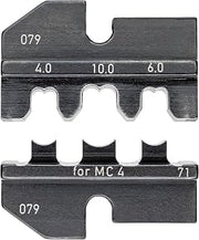 KNIPEX 97 49 71 Crimping die for MC4® and MC4® Evo 2 for 4, 6 and 10 mm² (12, 10 and 8 AWG)