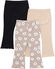 Gerber Baby & Toddler Girls 3-Pack Premium Leggings