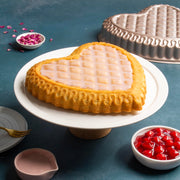 Formed Quilted Heart Pan by Nordic Ware – 9 Cup, 9.0 cups, Aluminum, Golden Hour, Model 31822