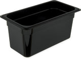 Storplus Food Pan by Carlisle FoodService Products – 6 Inches, 5.7 quarts, Plastic, Black, Model 3066203